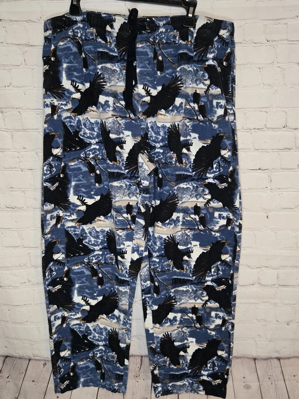 varsity sleepwear bald eagle nature 100% cotton flannel Sleep Lounge pants